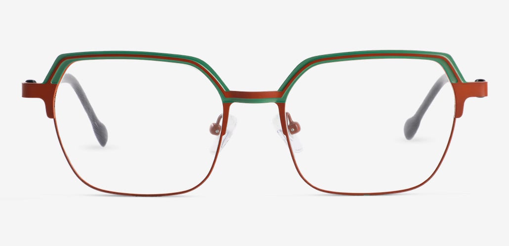 Yule Gafas Cuadradas Verdes