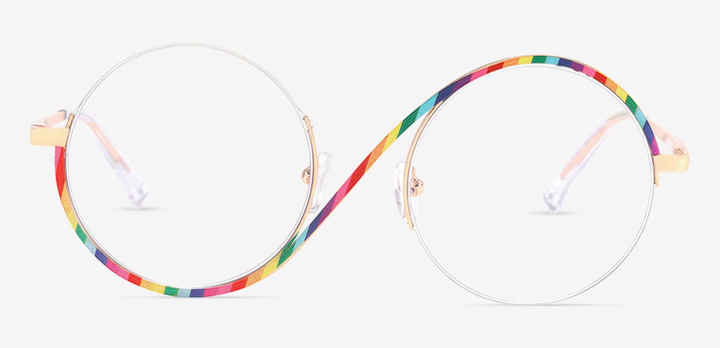 Hilary Multicolor Round Glasses