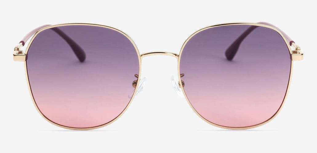 Nathan Gold Square Sunglasses