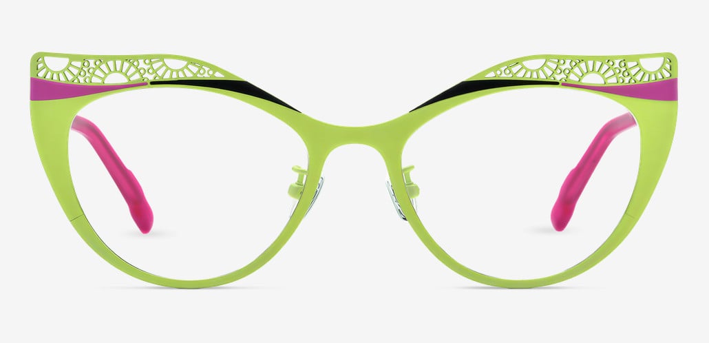 Maltz Green Cat Eye Glasses