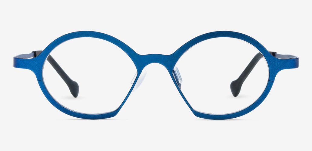 Noel Blue Round Glasses