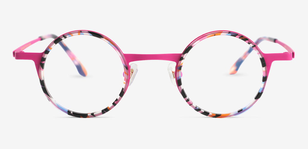 Yale Purple Round Glasses