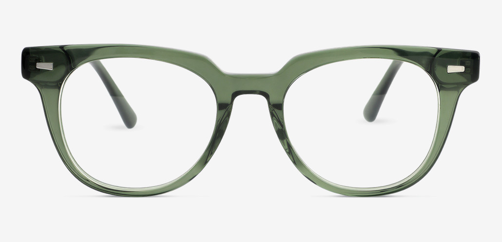 Kelly Green Round Glasses