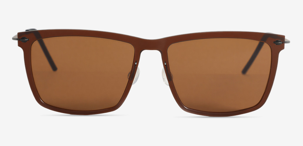 Adam Gafas de sol Rectangulares Marrones