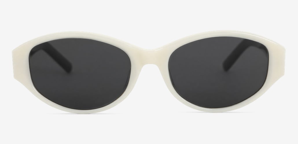Hall Gafas de sol Ovaladas Blancas