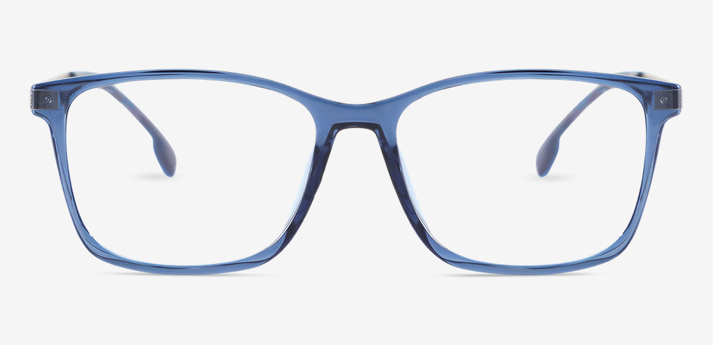Charlotte Blue Rectangle Glasses