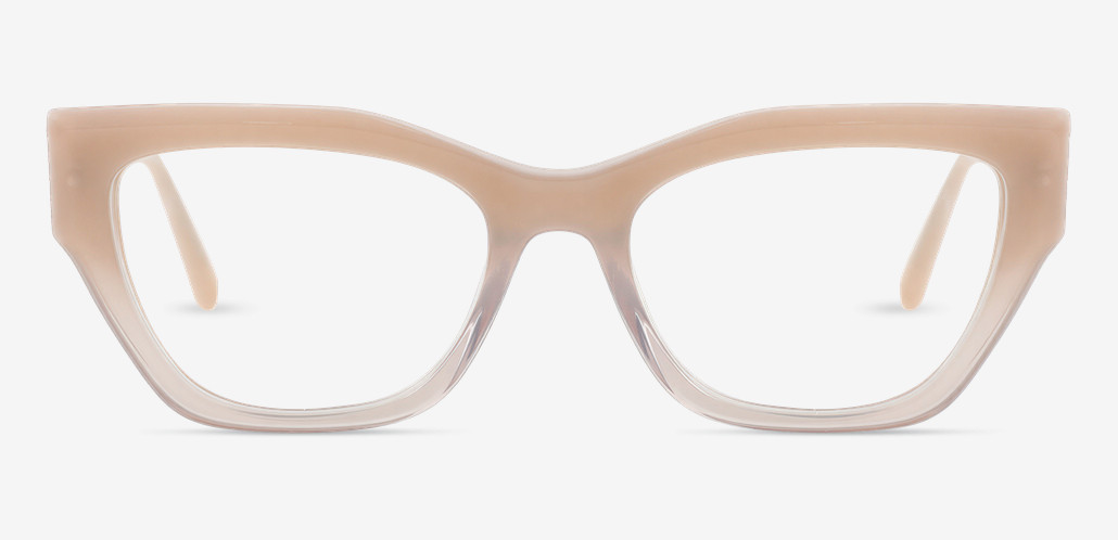 Erin Beige Cat Eye Glasses