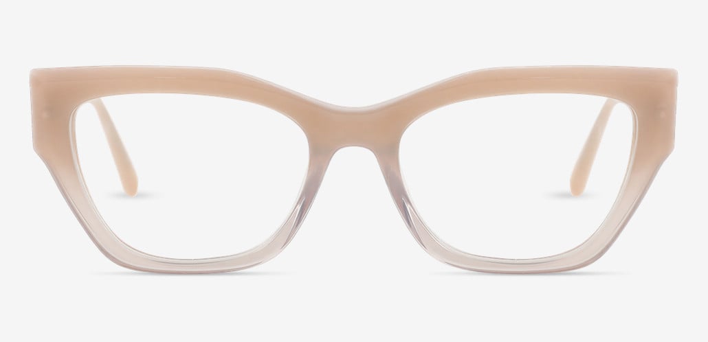 Erin Beige Cat Eye Glasses
