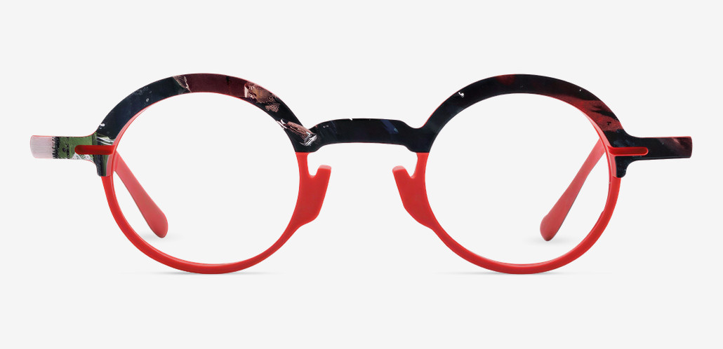 Jeremy Gafas Redondas Rojas