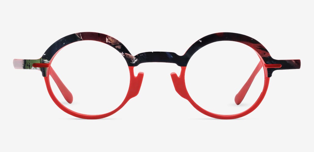 Jeremy Gafas Redondas Rojas