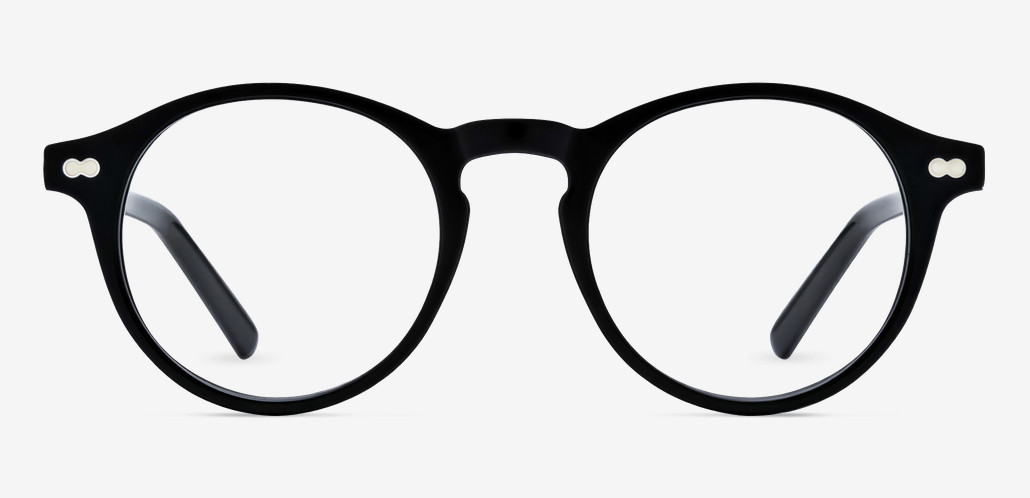 Cumberland Black Round Glasses