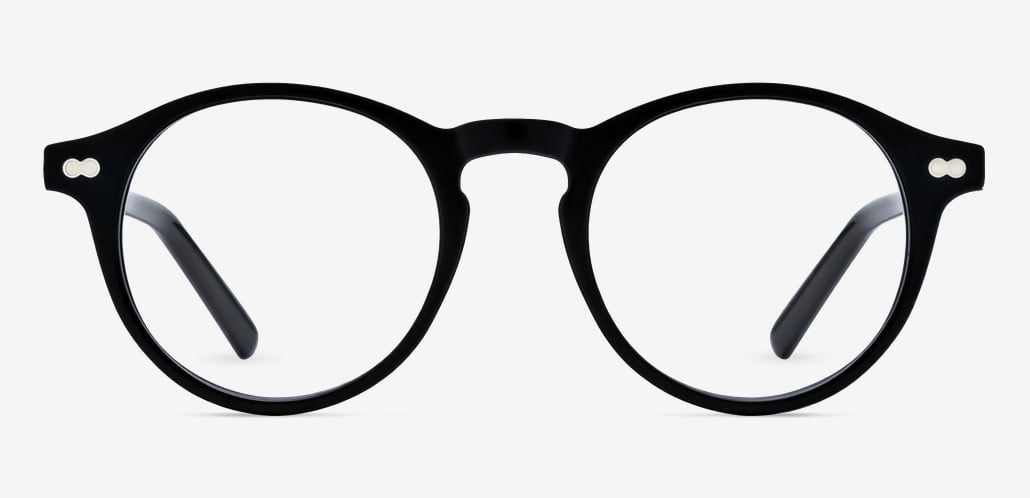 Cumberland Black Round Glasses