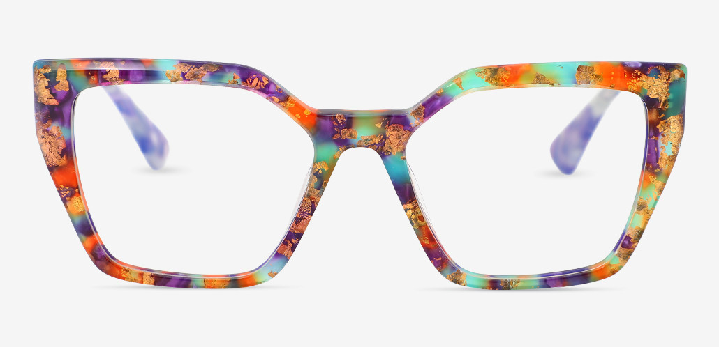 Melvina Occhiali Quadrati Multicolori