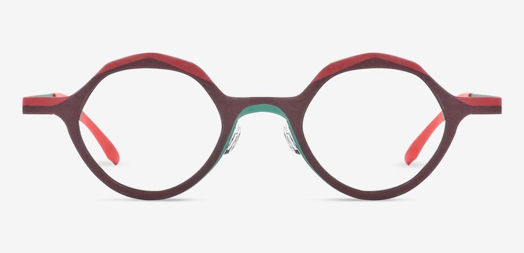 Christe Brown Round Glasses