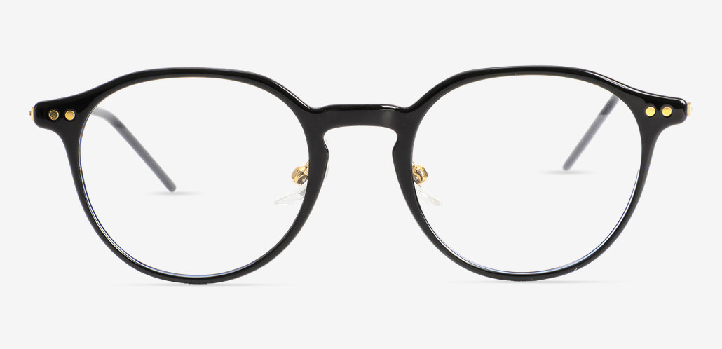 Quintion Gafas Redondas Negras