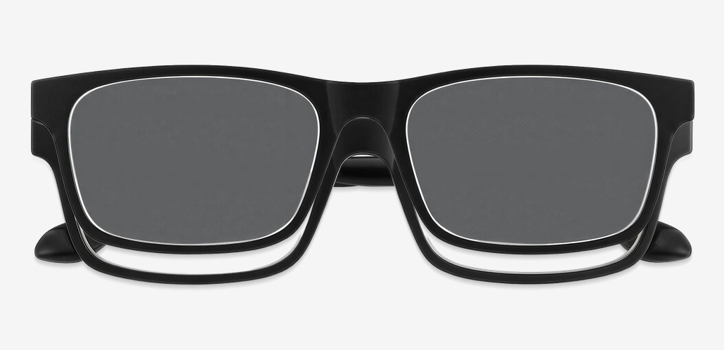 Troy Gafas Rectangulares Negras