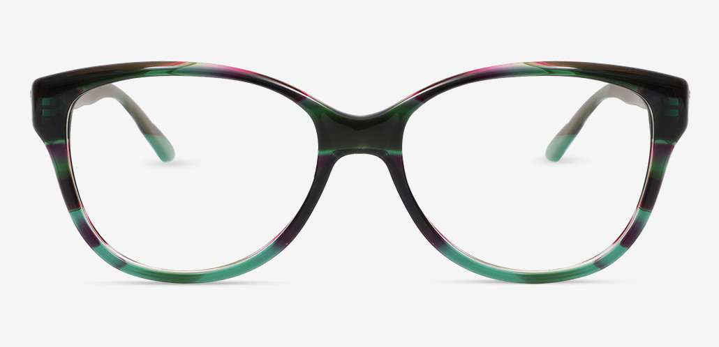 Thomps Green Square Glasses