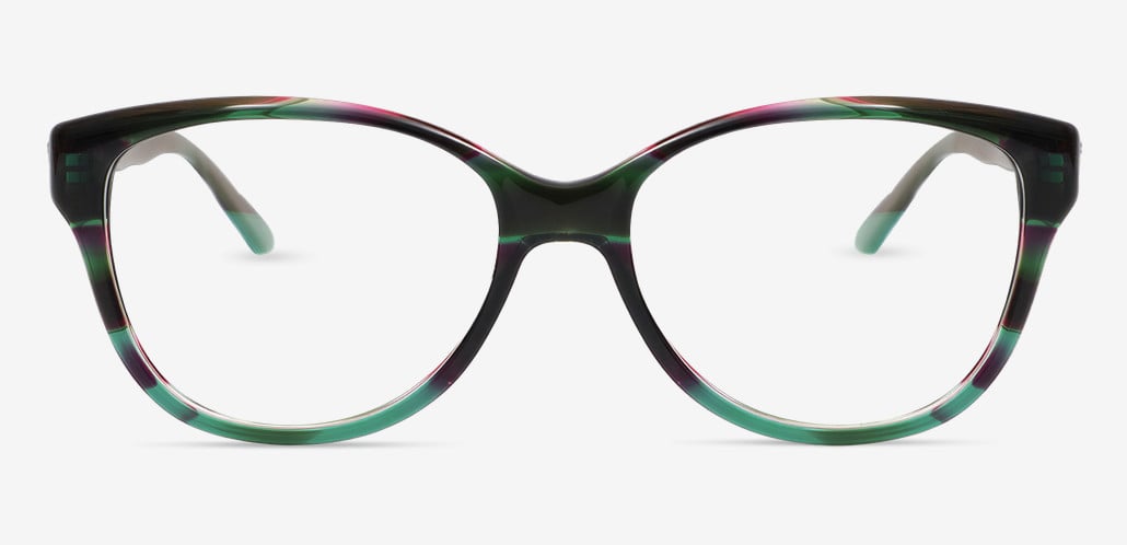 Thomps Green Square Glasses