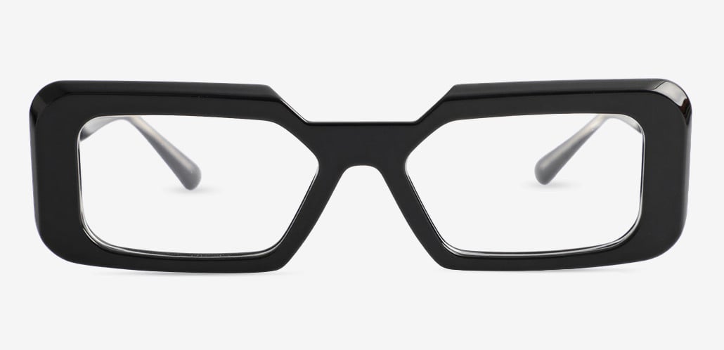 Channing Black Rectangle Glasses