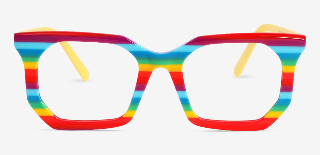 Polly Multicolor Square Glasses