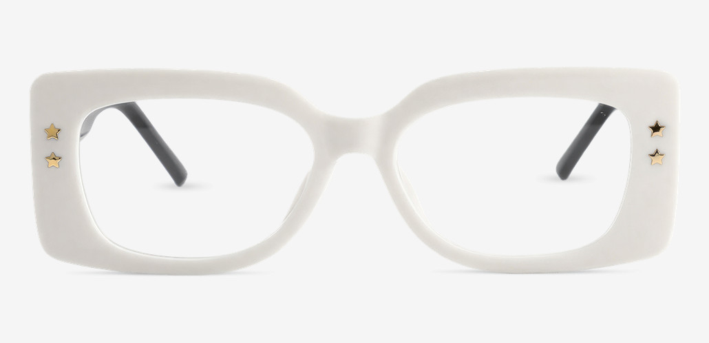 Huggins Occhiali Quadrati Bianchi