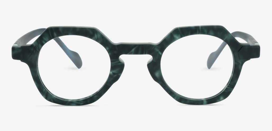 Roberts Green Round Glasses