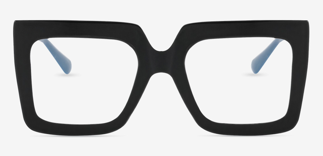 Quie Black Square Glasses