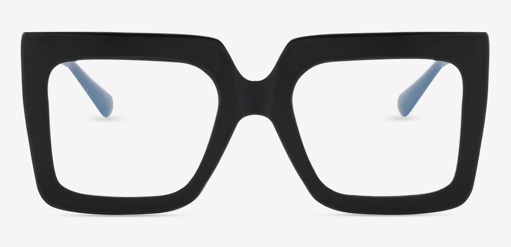 Quie Black Square Glasses