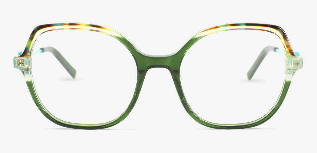 Gibbon Green Square Glasses