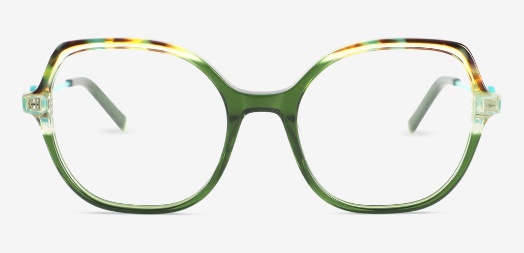 Gibbon Green Square Glasses