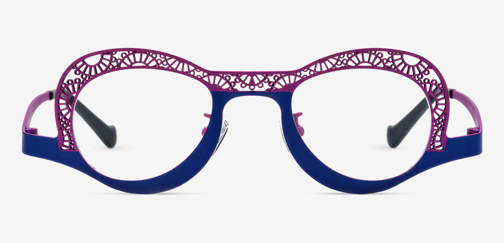 Sophy Purple Oval Glasses
