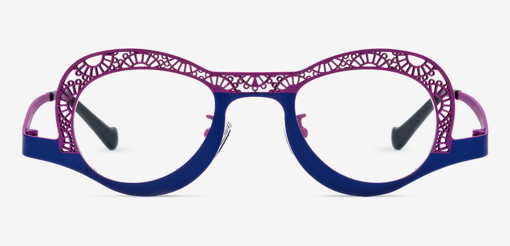 Sophy Purple Oval Glasses