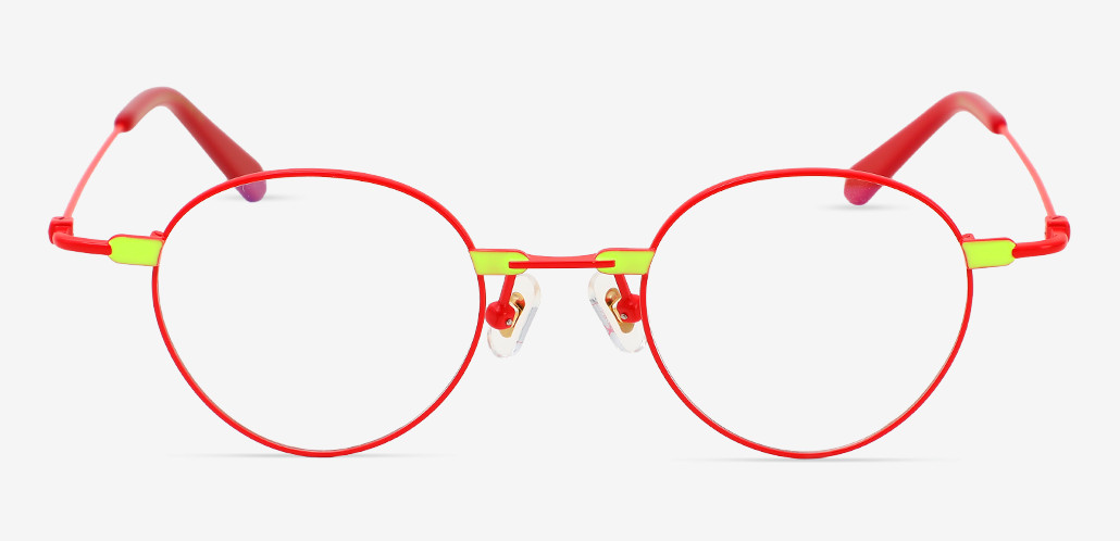Fiery Rote Runde Brille