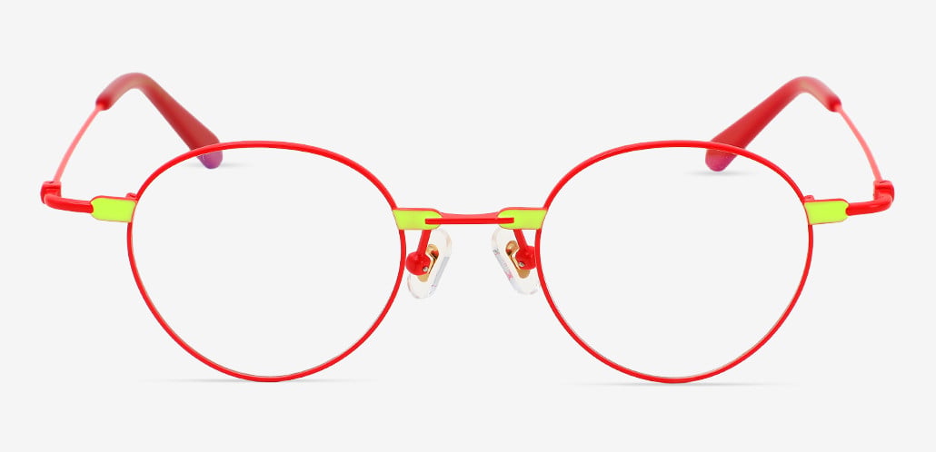 Fiery Rote Runde Brille