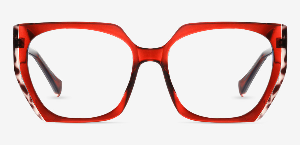 Sophy Red Square Glasses