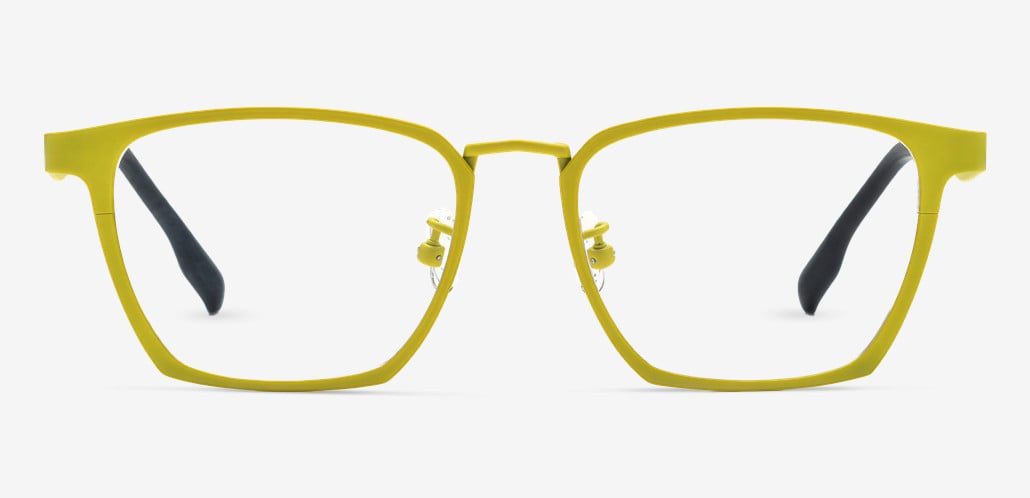 Baker Yellow Rectangle Glasses