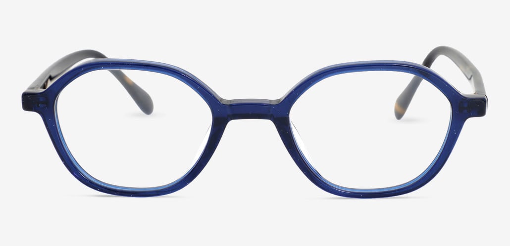 Evans Blue Geometric Glasses