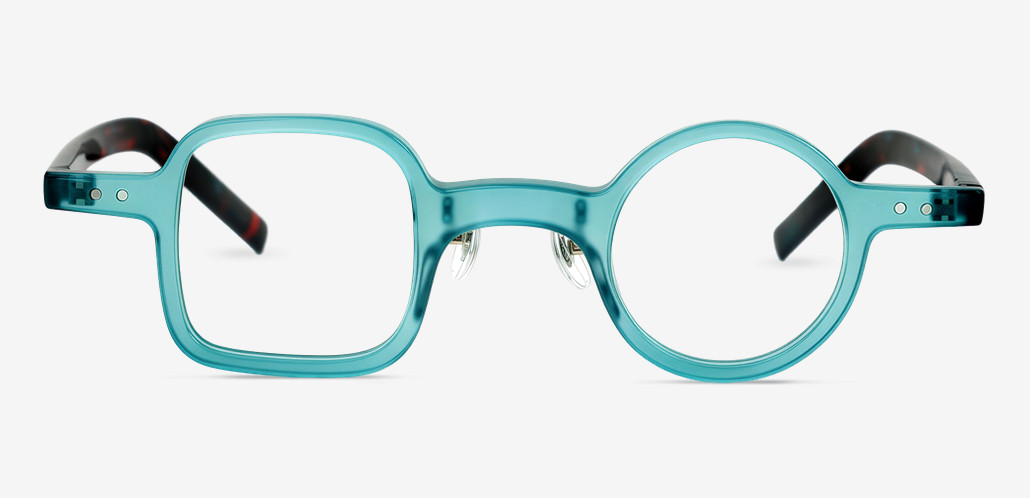 Curtis Gafas Cuadradas Redondas Azules