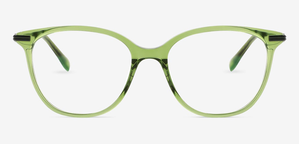 Celeste Green Square Glasses