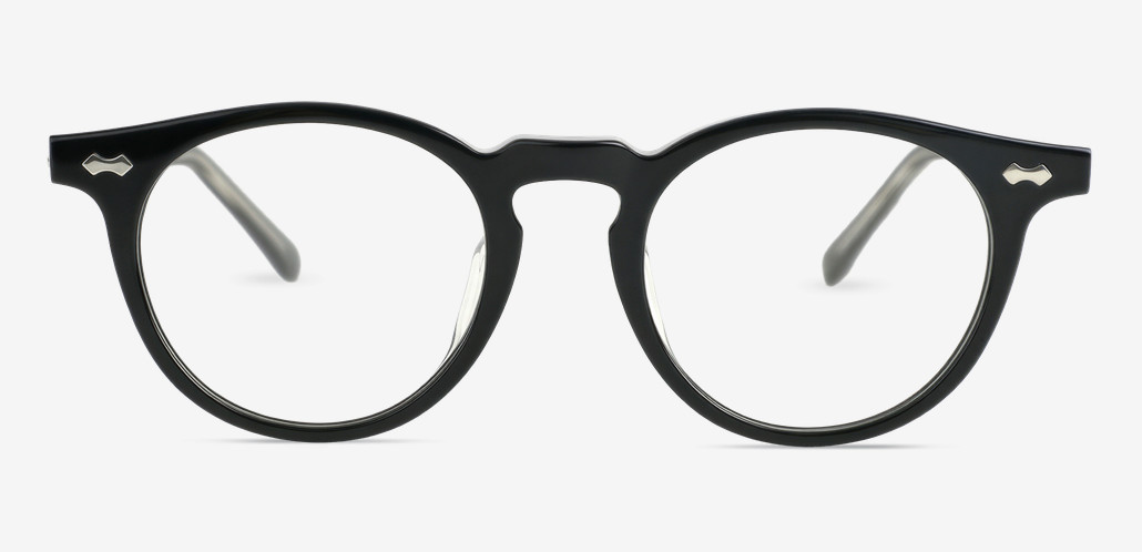 Theodore Black Round Glasses
