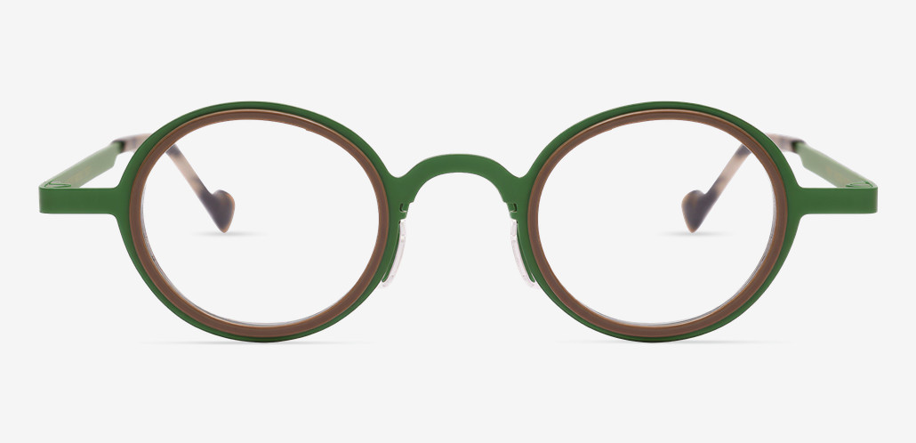 Horacee Brown Round Glasses