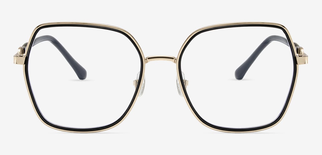 Oliver Black Geometric Glasses