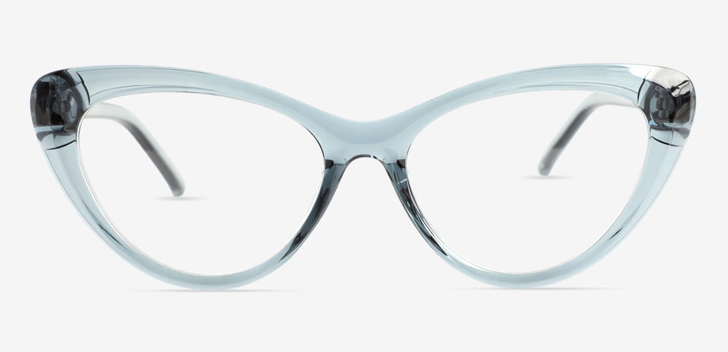Pearl Blue Cat Eye Glasses