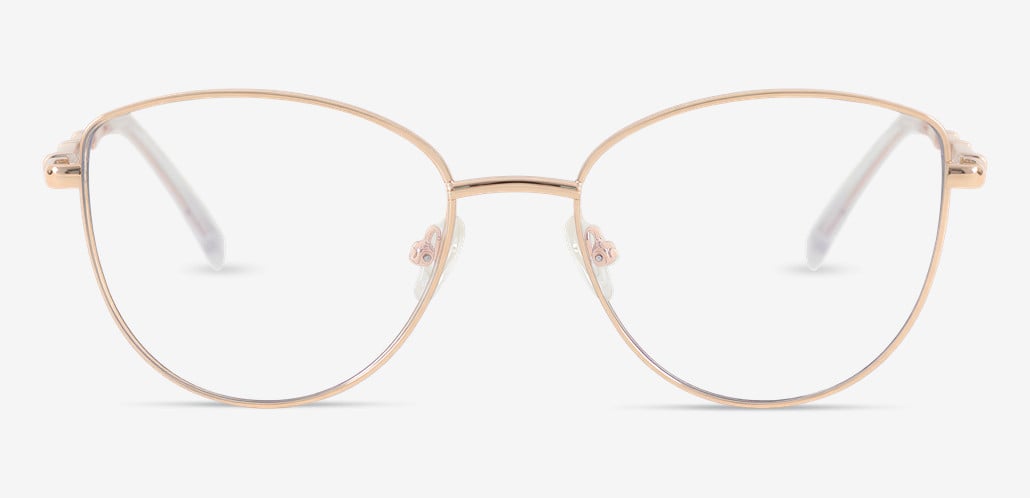 Fern Gold Cat Eye Glasses