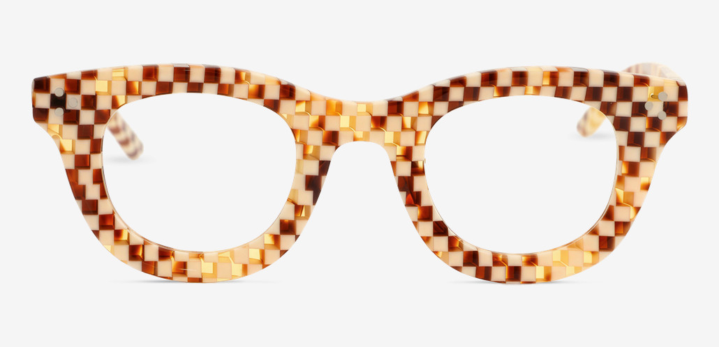 James Gelbe Runde Brille