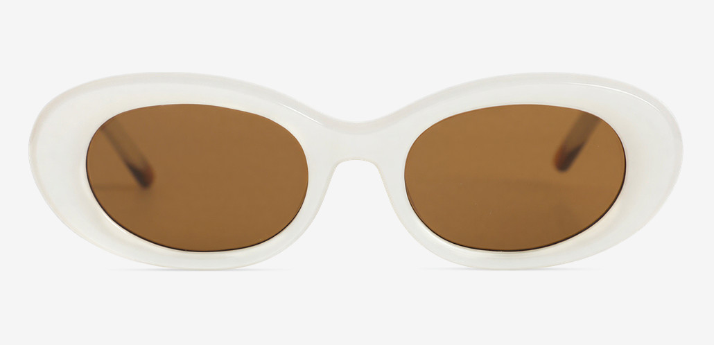 Ava Gafas de sol Ovaladas Blancas