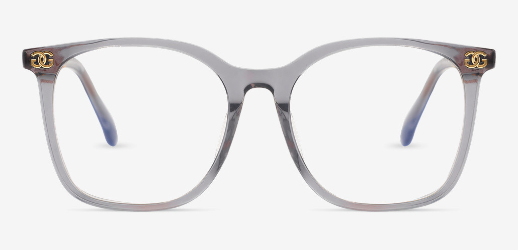 Bader Gray Square Glasses