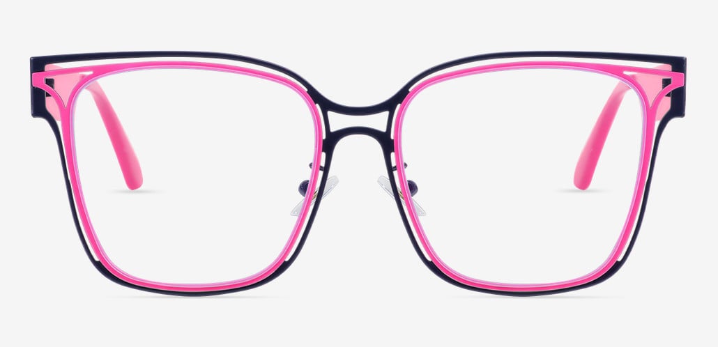 Joanne Pink Square Glasses