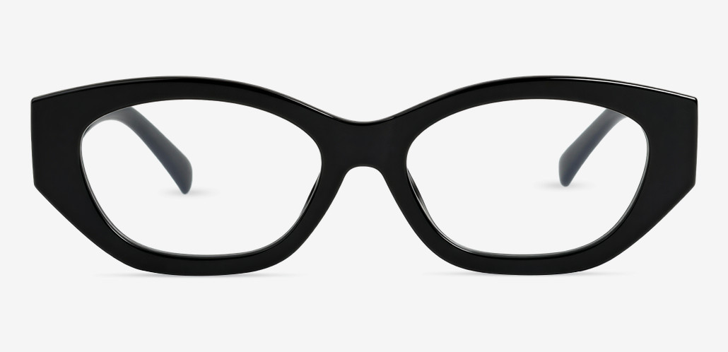 Mia Black Rectangle Glasses