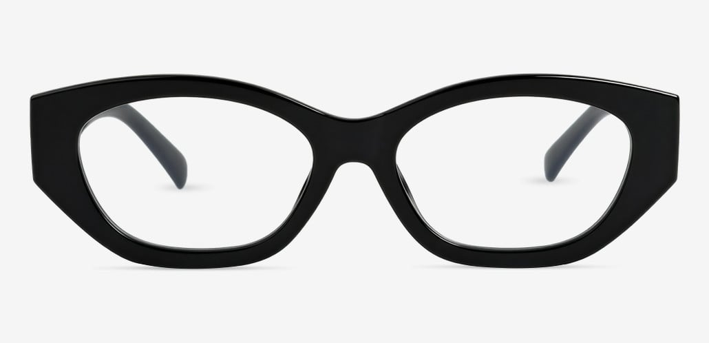 Mia Black Rectangle Glasses